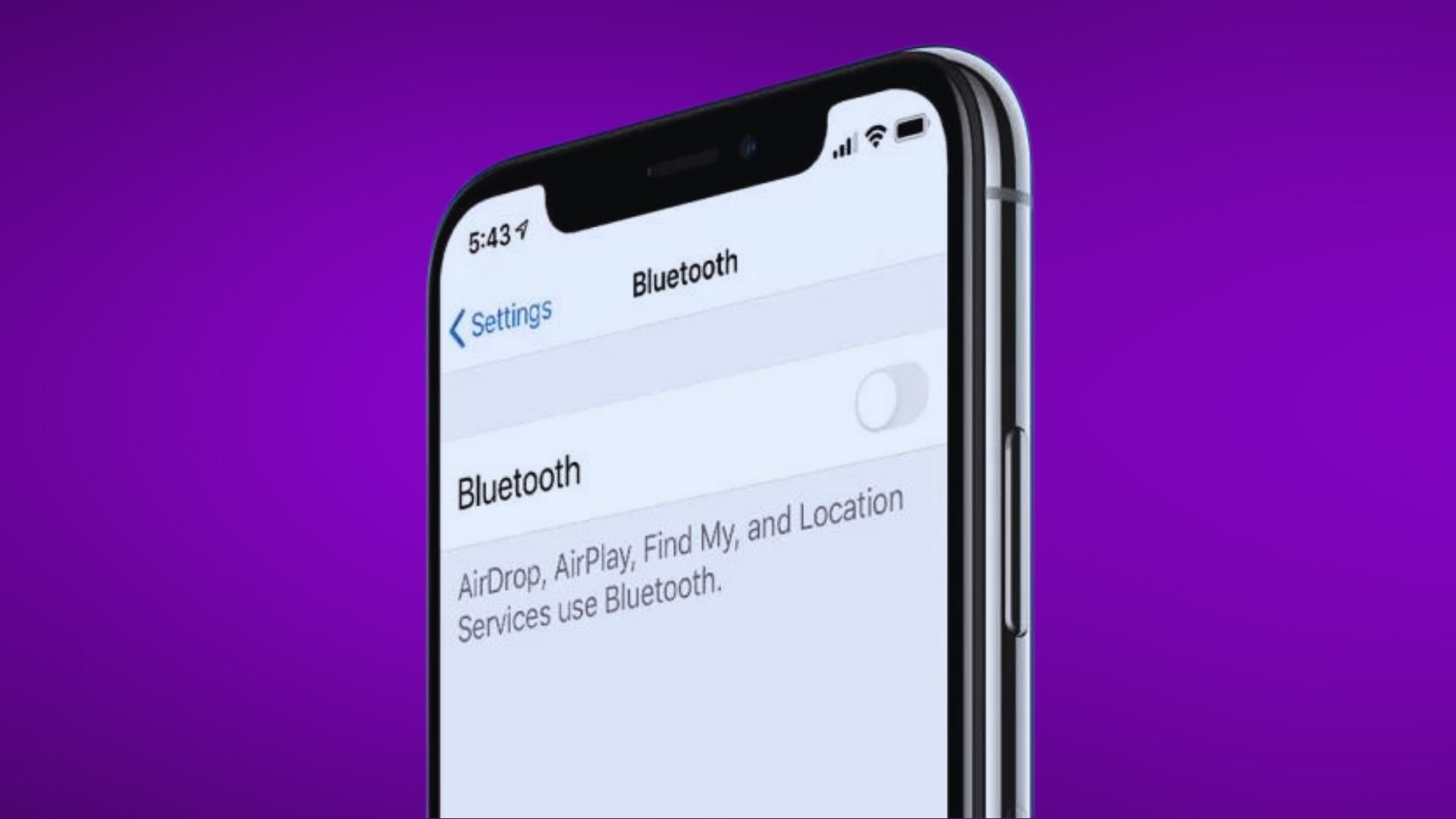 Turn Off Bluetooth