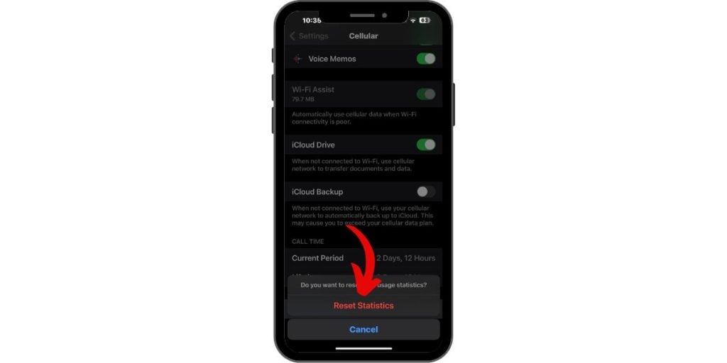 How to Reset Cellular Data Usage on an iPhone