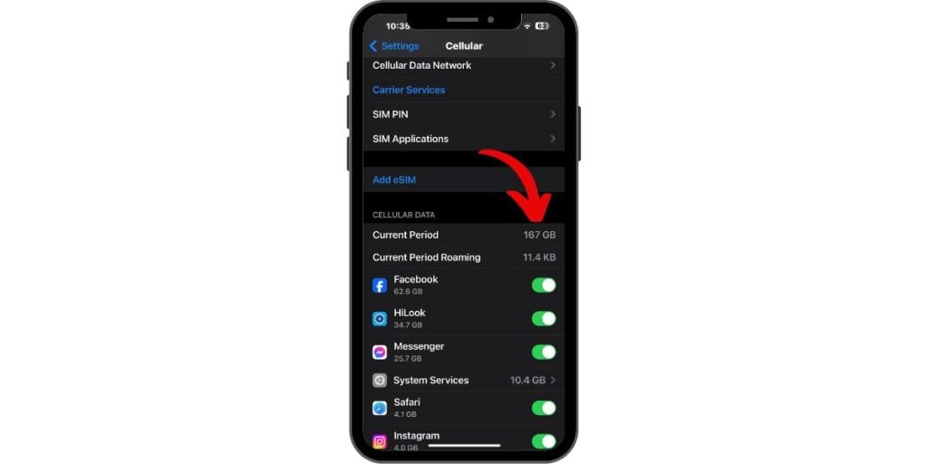 How to Reset Cellular Data Usage on an iPhone