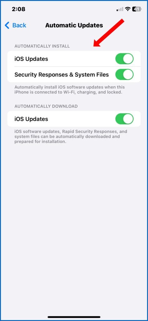 Automatically Download and Install iOS Updates