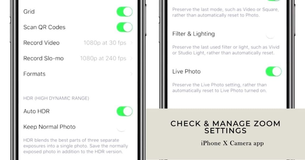 Is Your iPhone X Camera Blurry? Fix It With This Easy Camera Tweaks! 3 adjust zoom settings