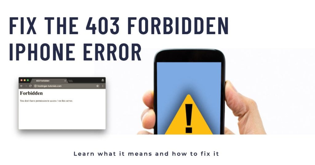 Fix 403 Forbidden error on iPhone