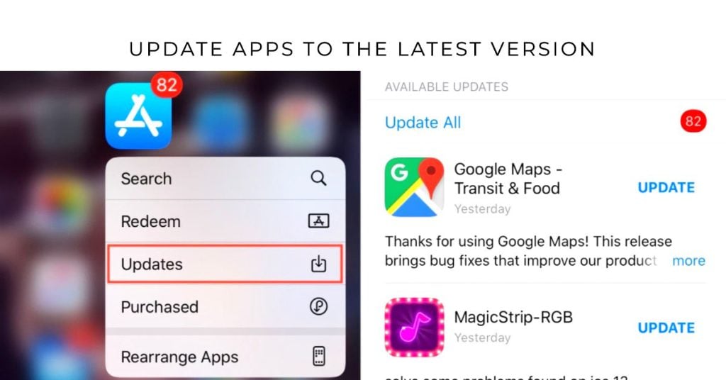 update apps on App Store