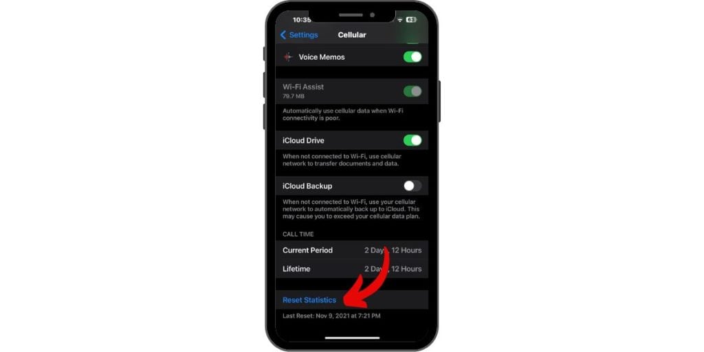 How to Reset Cellular Data Usage on an iPhone