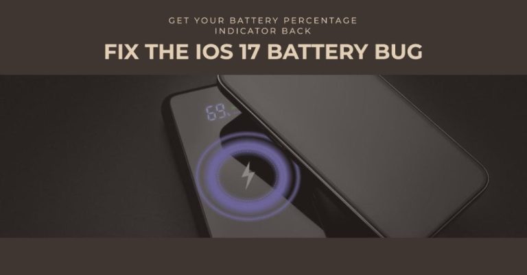iphone ios 17 bug battery percentage indicator not appearing