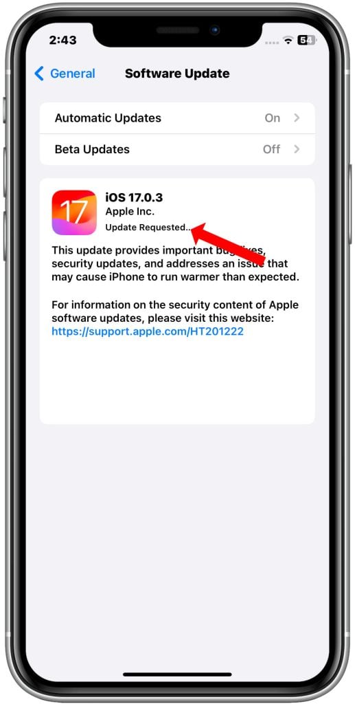 ios 17.0.3 update NOW