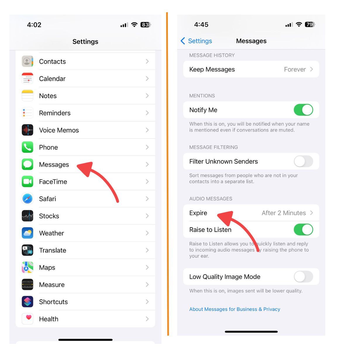 How to Send Voice Message on iPhone 13: A Complete Guide for iOS Users 3 Auto deletion