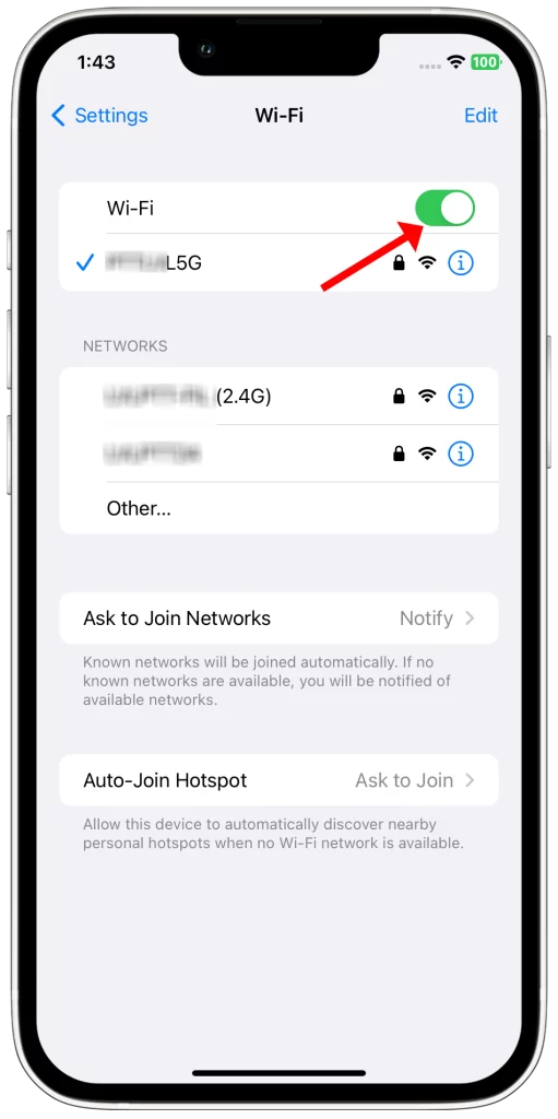 Make sure you're connected to a Wi-Fi network