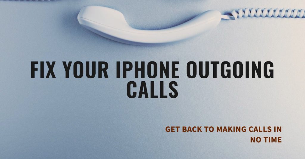 fix iphone outgoing calls not working