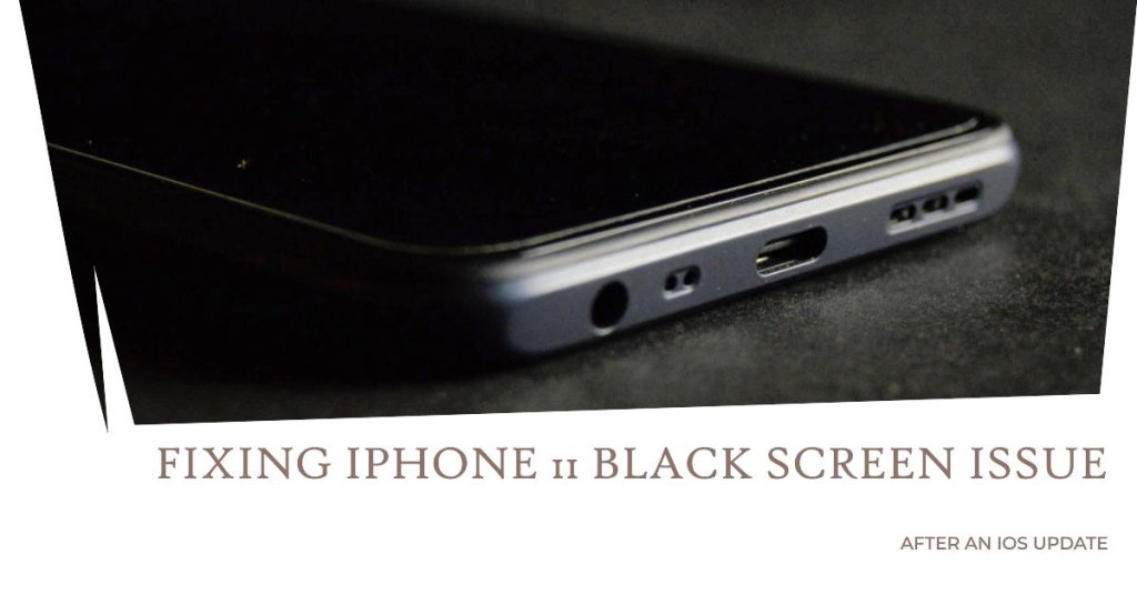 Fix iPhone 11 Black Screen Issue after iOS Update