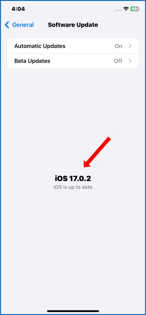 iPhone 13 Pro Max iOS up to date