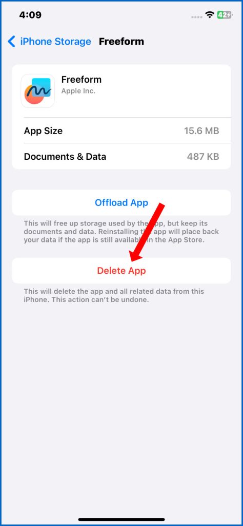 Delete App iPhone 13 Pro Max