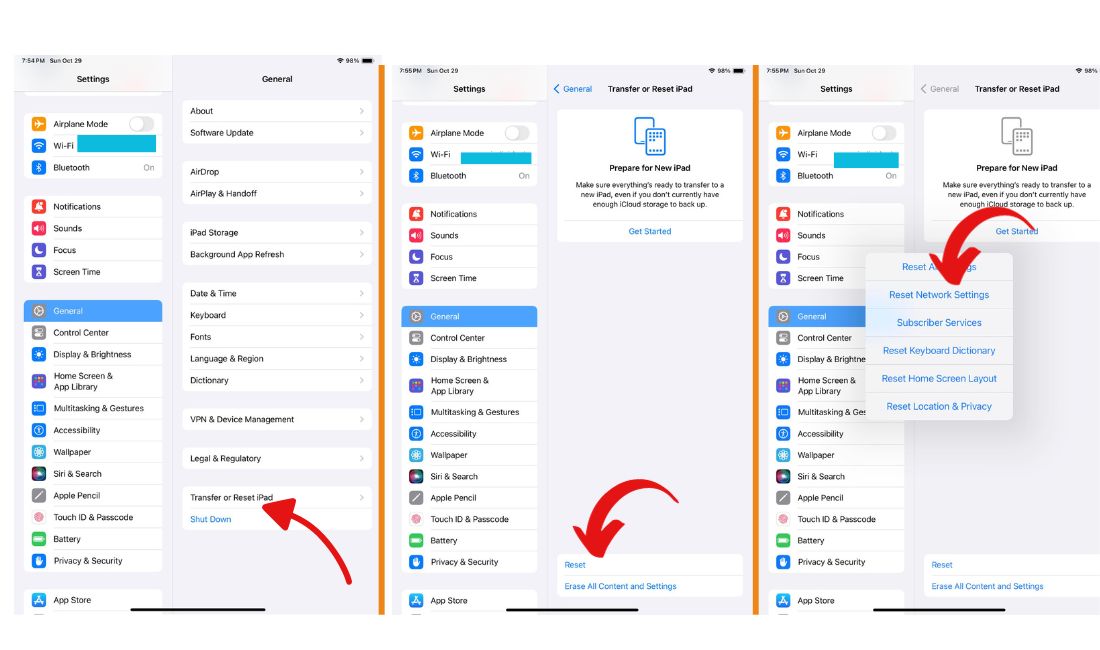 Reset Network Settings