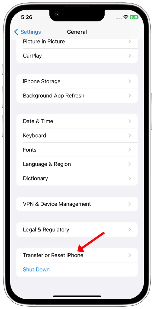 Reset Network Settings iPhone 13 3