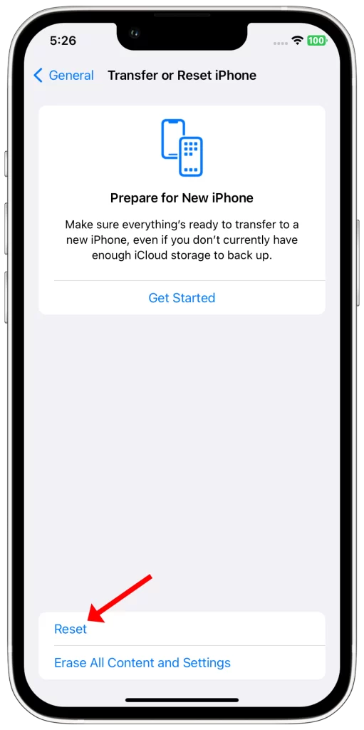 Reset Network Settings iPhone 13 4