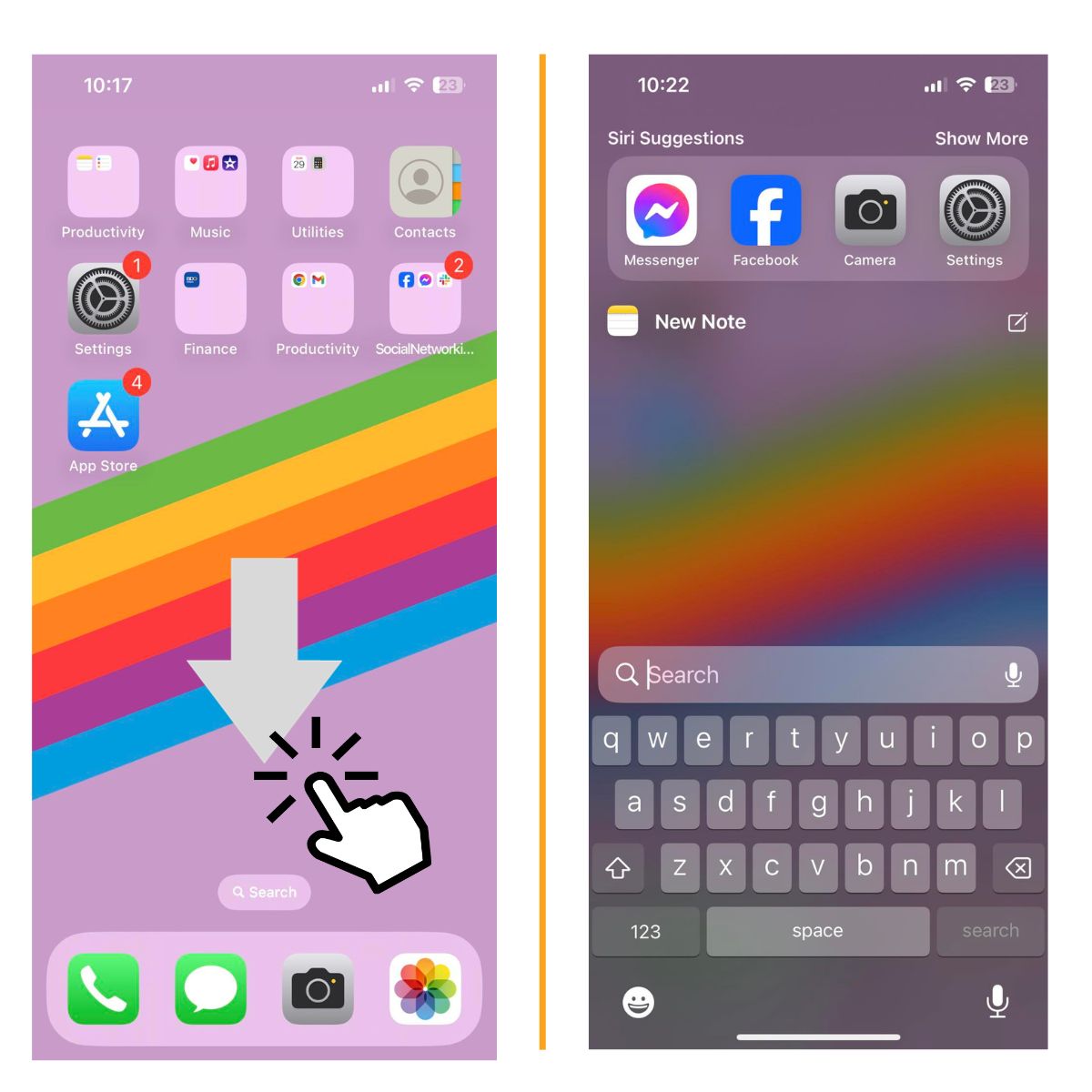 10 Easy Ways to Customize and Optimize Your iPhone 7 Home Screen (Rearrange app icons, add widgets + More) 4 Use search