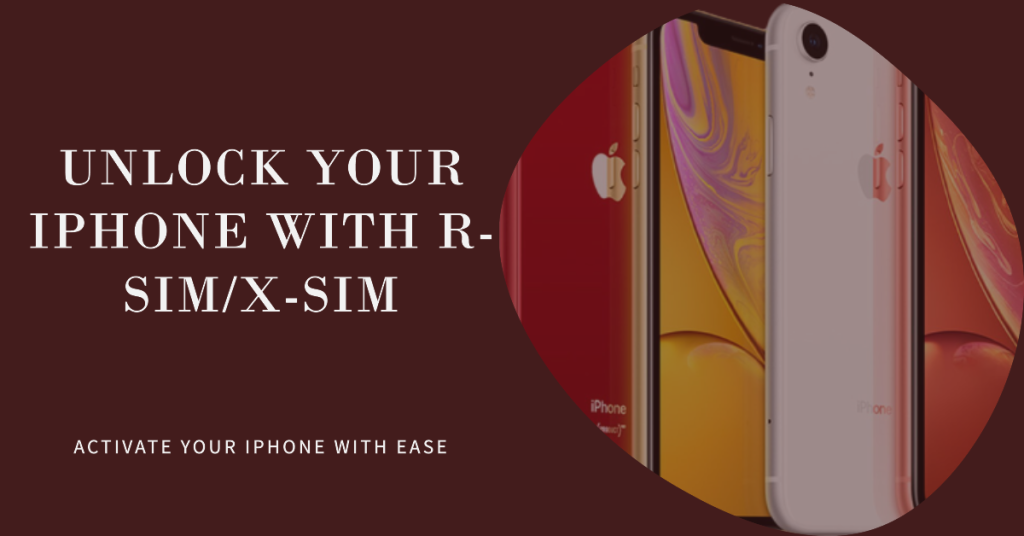 Activating an iPhone using R-SIM/X-SIM