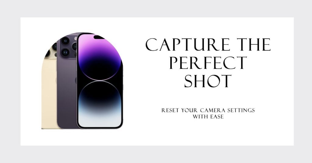 Top 5 Ways to Fix Black Spots on iPhone Camera 5 Reset camera settings