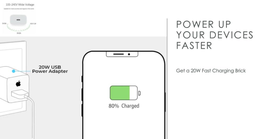 iphone 12 charging higher wattage wall adapter