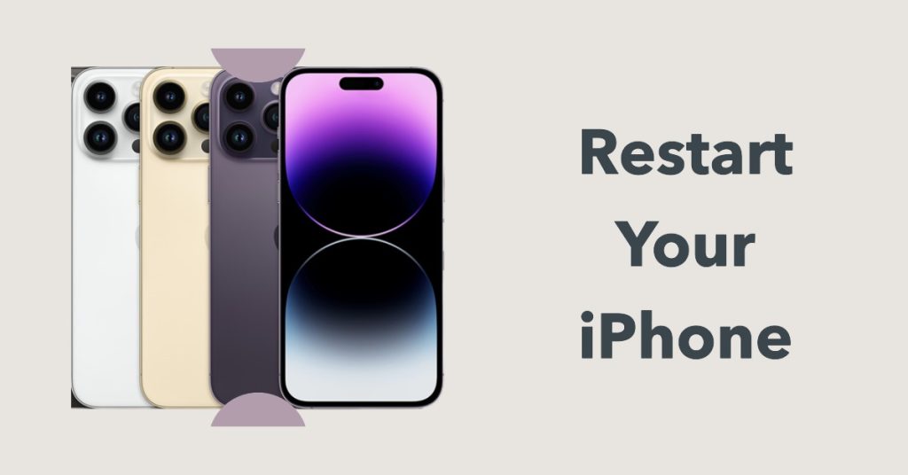 Reboot your iPhone