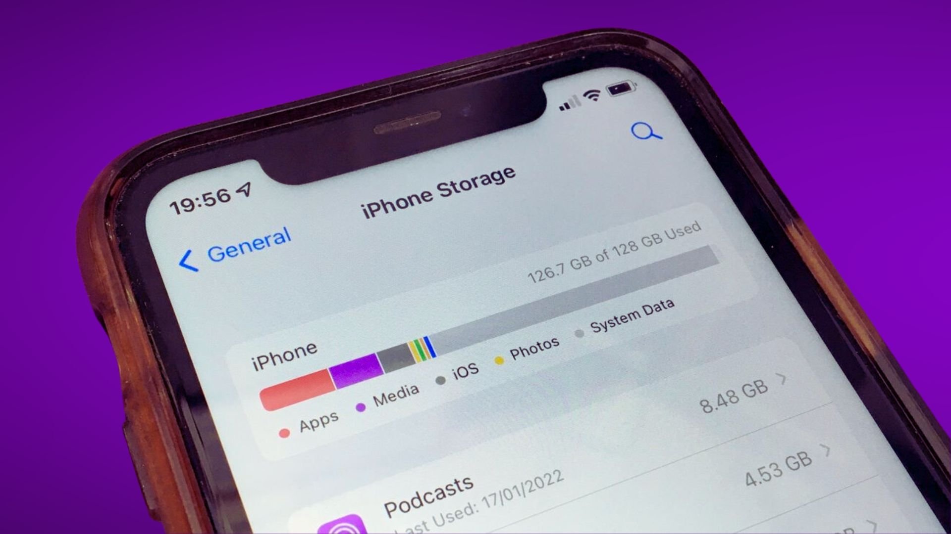 Check iPhone Storage Usage