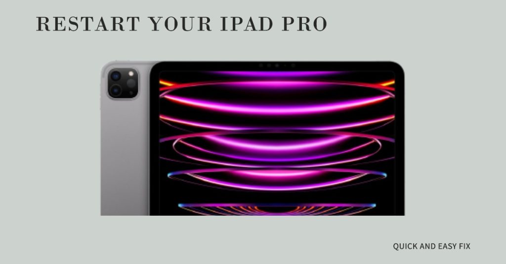 Force restart your iPad Pro
