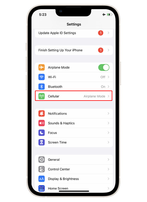 iPhone 13 Cellular Data Not Working