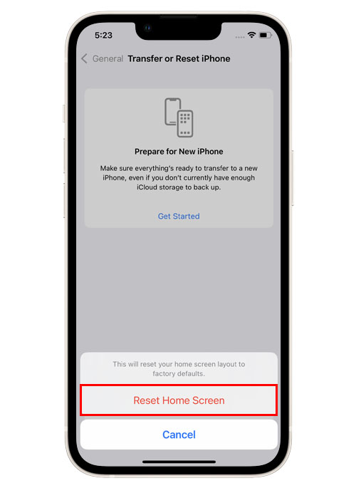 iphone 13 home screen layout reset 6