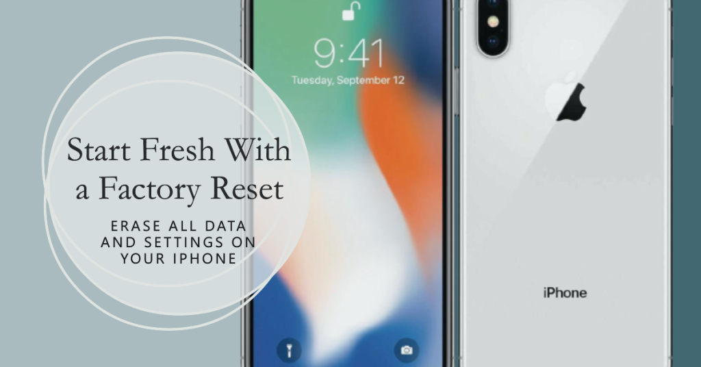 Restore your iPhone to its factory defaults