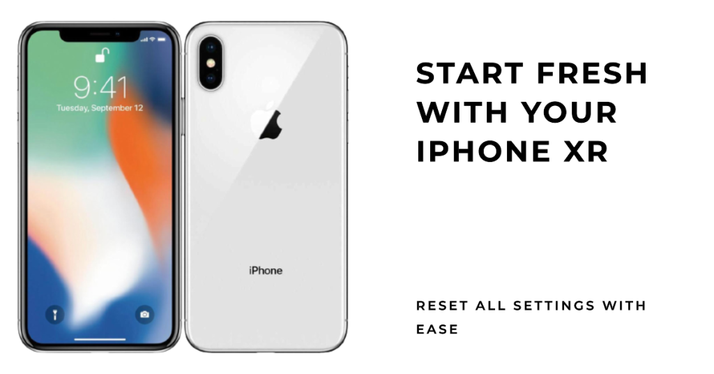 Reset all settings on your iPhone XR