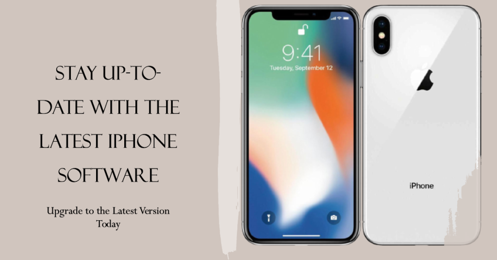 Update your iPhone software to the latest version available