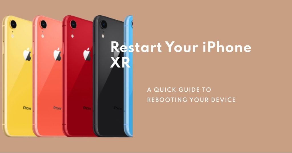 Reboot your iPhone XR