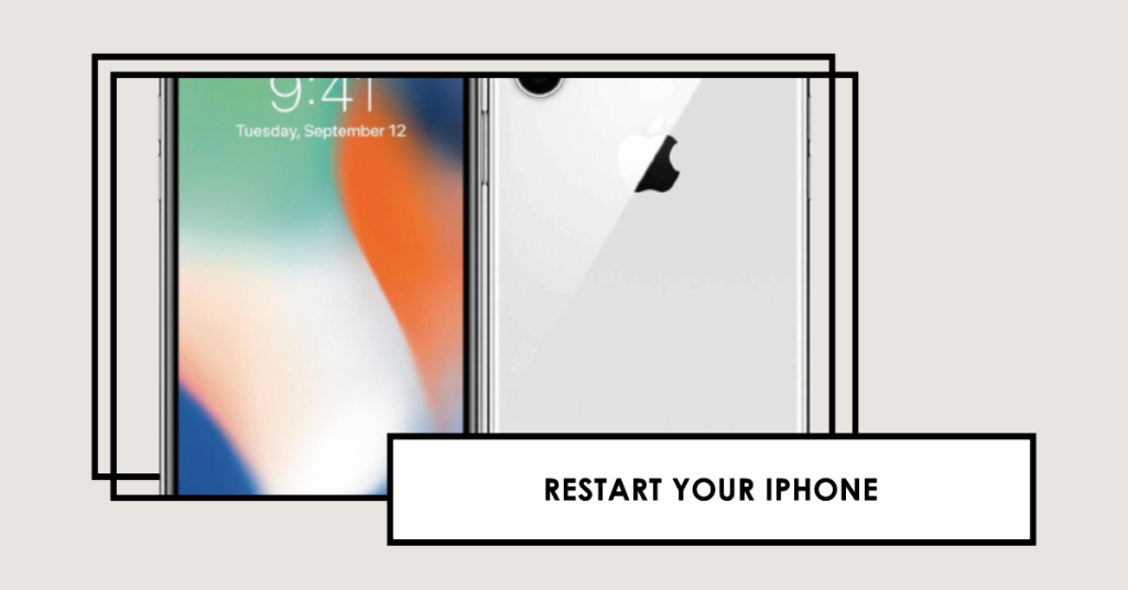 Soft reset/reboot your iPhone