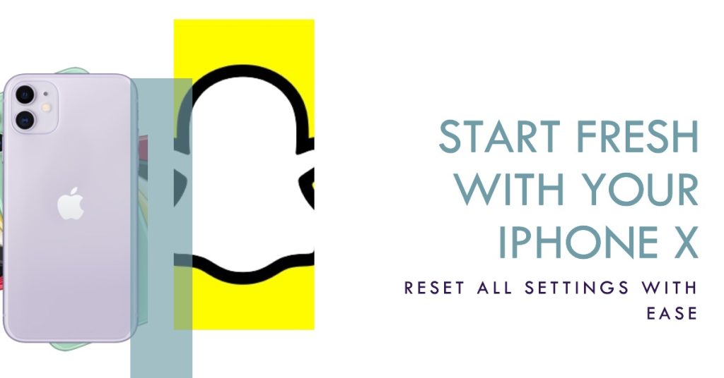 Reset all settings on your iPhone X