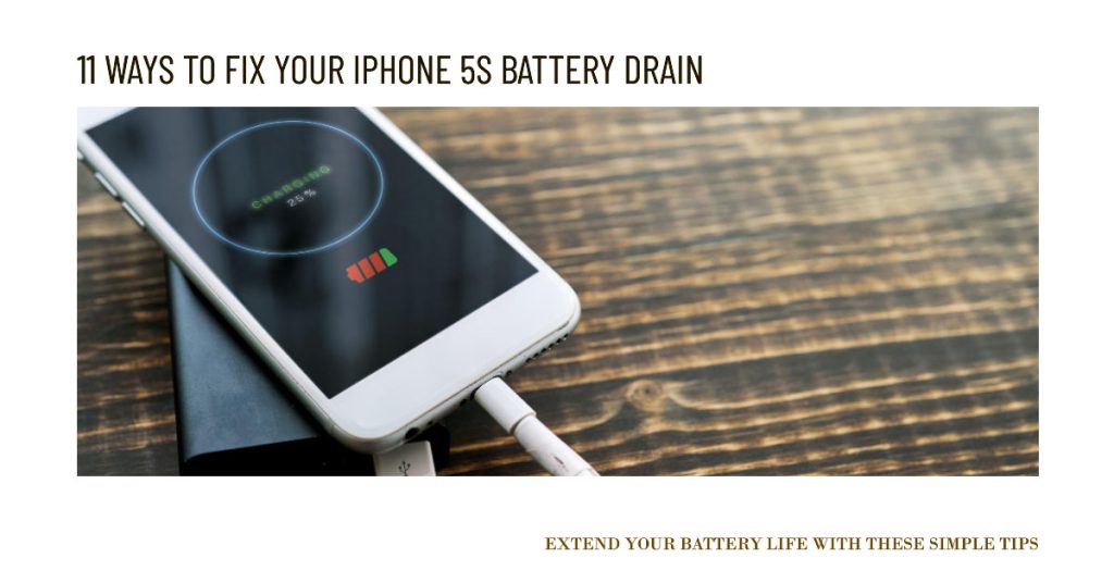 iPhone 5S Battery Draining Fast? Here Are 10 Ways to Fix It + ReiBoot