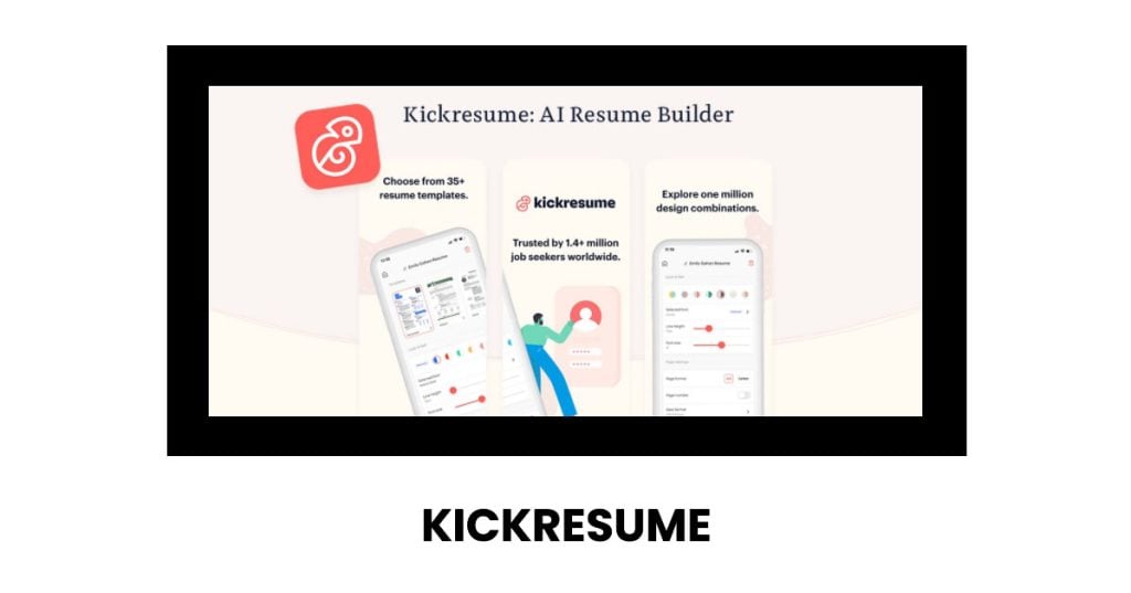 KickResume App for iPhone