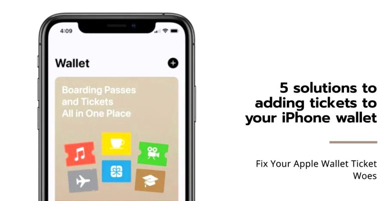 Cannot Add Tickets to Apple Wallet on iPhone
