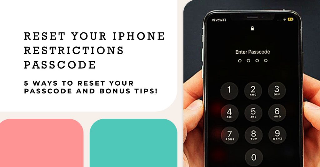 Forgot Restrictions Passcode on iPhone Solved!