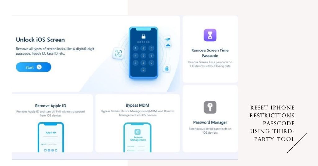 third-party iphone restrictions passcode reset tool