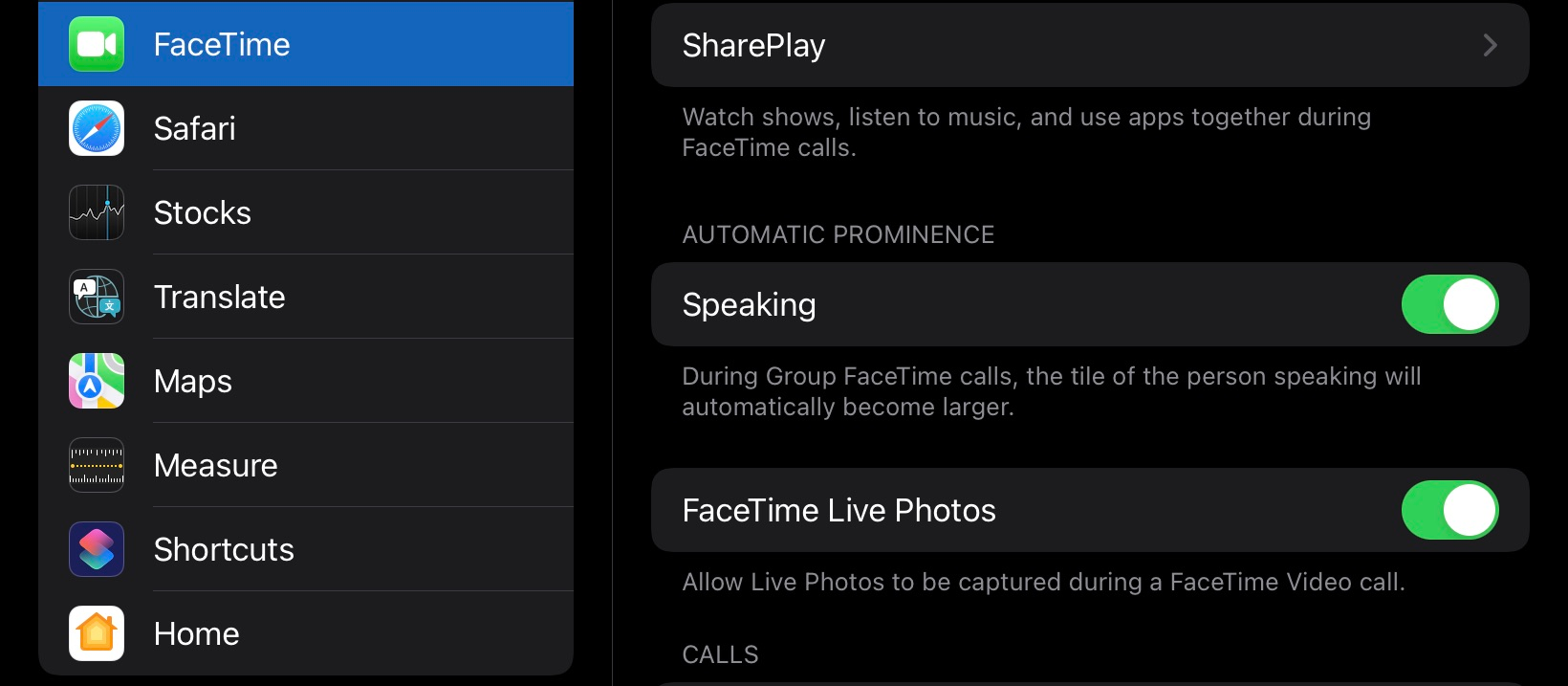 Make sure that everyone on the FaceTime call have FaceTime Live Photos enabled
