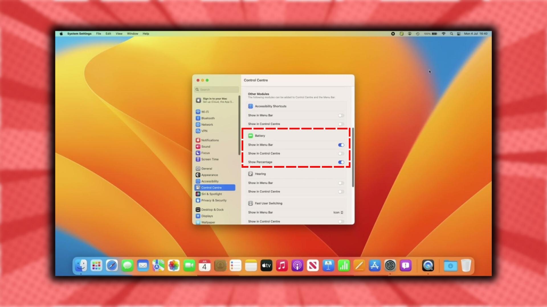 How to Show Battery Percentage on MacBook Air M2: A Quick and Easy Guide (7 Troubleshooting Methods Included) 2 Show Battery Percentage in macOS Ventura