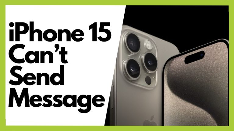10 Ways to Fix iPhone 15 Cant Send Text Messages