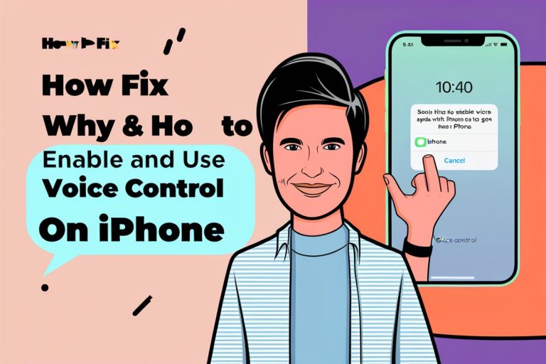 How To Fix Why And How To Enable And Use Voice Control On Iphone